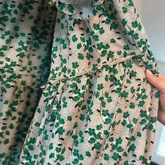 LOFT GREEN FLORAL DRESS - Picture 3 of 7